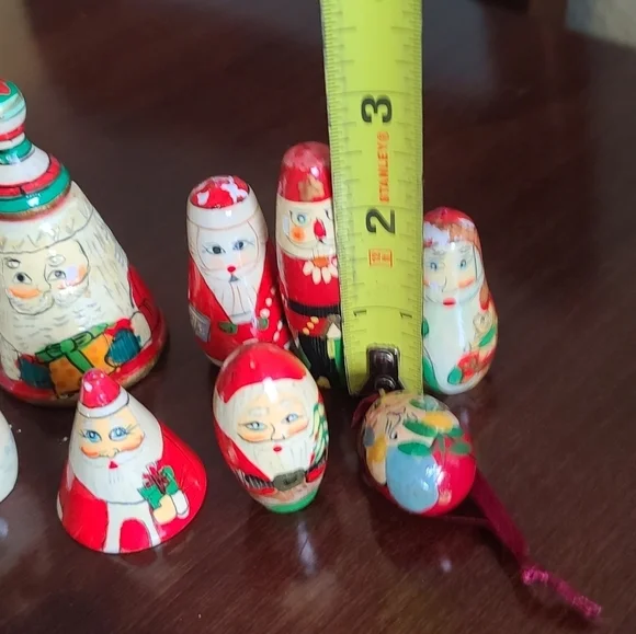 Hand painted vintage Russian collection of Christmas decor - Picture 3 of 11